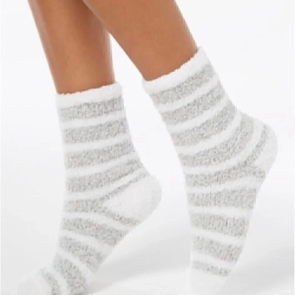 3 Set Charter Club Womens Size 9-11 Butter Super Soft Cozy Crew Socks pink red …